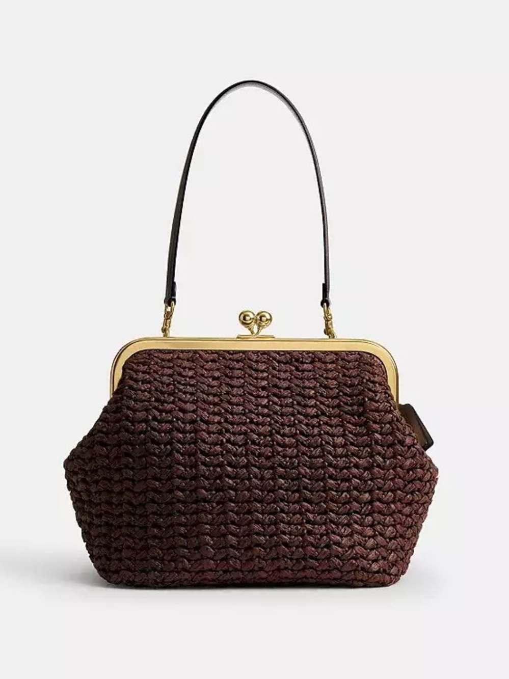 Coach Kisslock Straw Bag 27